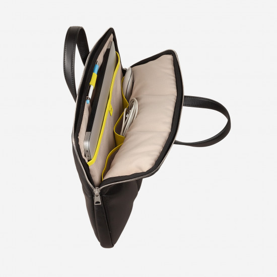 TOGEAN SACOCHE ORDINATEUR EN CUIR MATELASSÉ