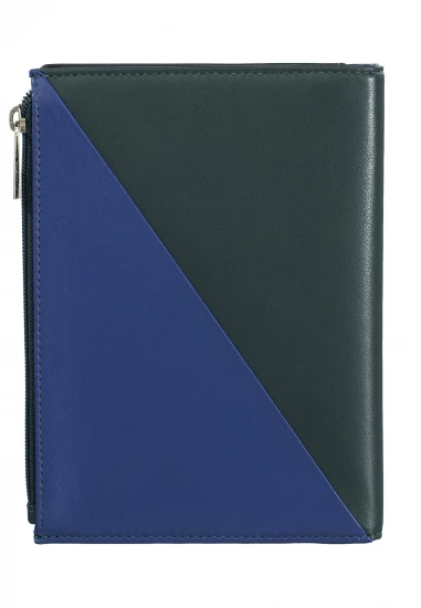 COUVERTURE AGENDA CUIR OU CARNET / PORTE-PASSEPORT - BARBADOS VERT