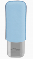 CUIR GRAINÉ ÉTUI DOUBLE CIGARE TURQUOISE GRAINÉ