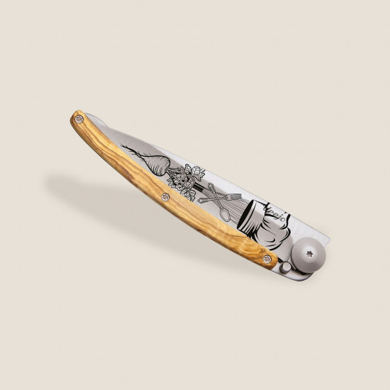 COUTEAUX 37g MANCHE EN BOIS D'OLIVIER