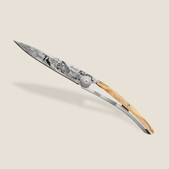 COUTEAUX 37g MANCHE EN BOIS D'OLIVIER