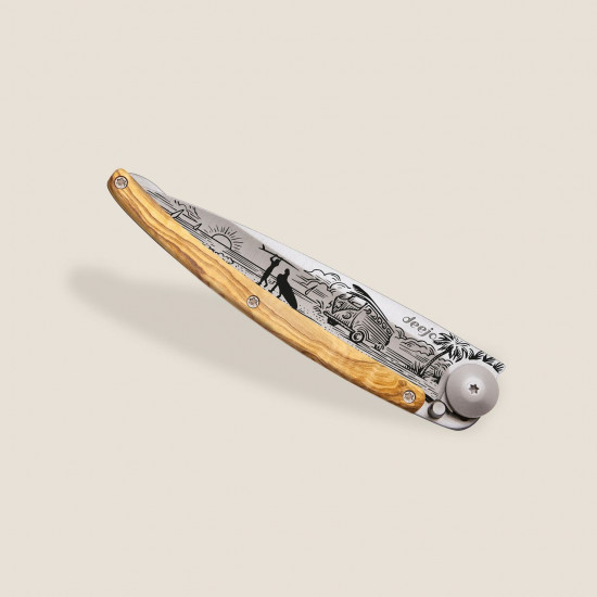 COUTEAUX 37g MANCHE EN BOIS D'OLIVIER