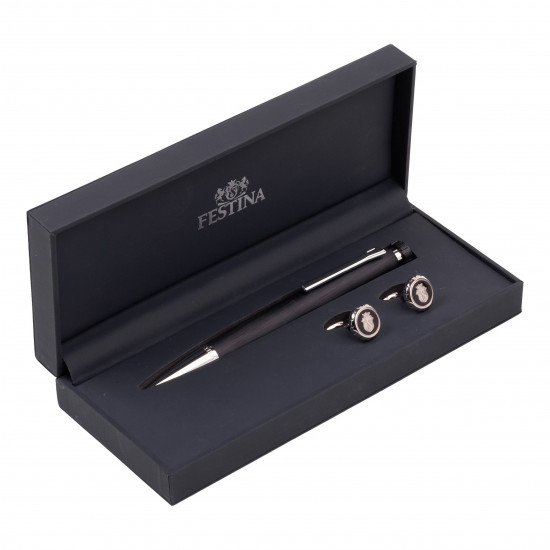 COFFRET STYLO + BOUTONS DE MANCHETTES