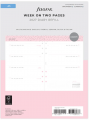RECHARGE ORGANISEUR SEMAINE SUR 2 PAGES CONFETTI - A5 21cm