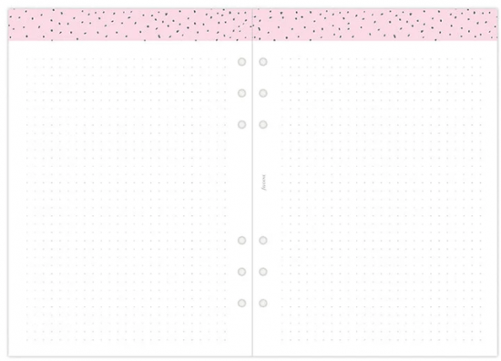 RECHARGE ORGANISEUR SEMAINE SUR 2 PAGES CONFETTI - A5 21cm