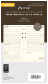 RECHARGE ORGANISEUR SEMAINE SUR 2 PAGES HORIZONTAL AVEC HEURES CRÈME - PERSONAL 17cm