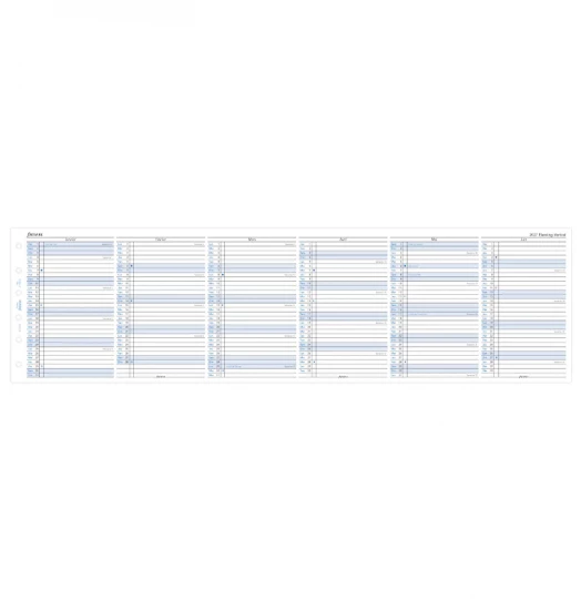 RECHARGE ORGANISEUR PLANNING ANNUEL - FRANCAIS - POCKET 12cm