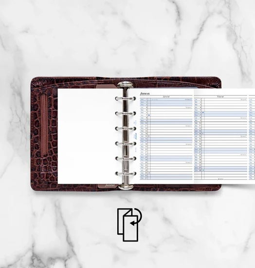 RECHARGE ORGANISEUR PLANNING ANNUEL - FRANCAIS - POCKET 12cm
