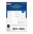 RECHARGE ORGANISEUR SEMAINE SUR 1 PAGE + PAGE DE NOTES - MULTILINGUE - POCKET 12cm