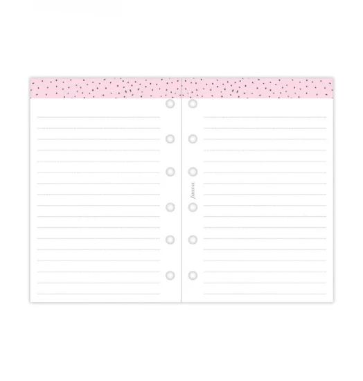 RECHARGE ORGANISEUR SEMAINE SUR 2 PAGES HORIZONTAL SANS HEURES CONFETTI - POCKET 12cm
