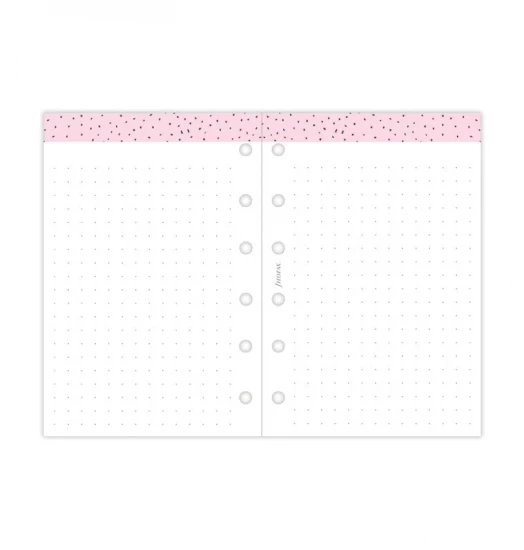 RECHARGE ORGANISEUR SEMAINE SUR 2 PAGES HORIZONTAL SANS HEURES CONFETTI - POCKET 12cm
