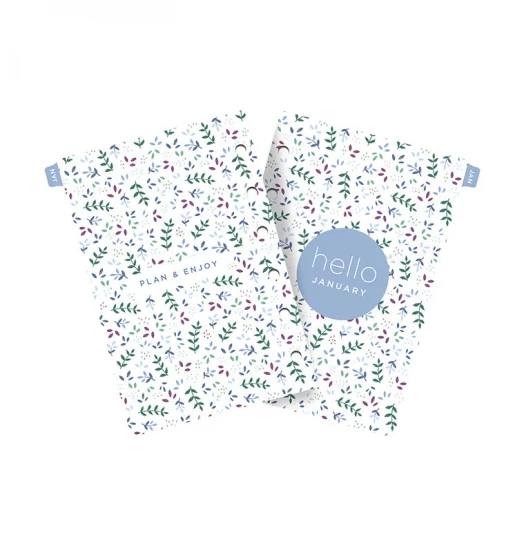 RECHARGE ORGANISEUR SEMAINE SUR 2 PAGES HORIZONTAL SANS HEURES GARDEN - POCKET 12cm