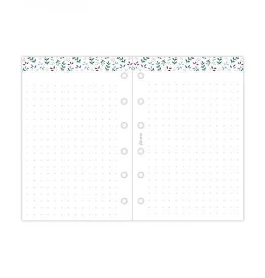 RECHARGE ORGANISEUR SEMAINE SUR 2 PAGES HORIZONTAL SANS HEURES GARDEN - POCKET 12cm