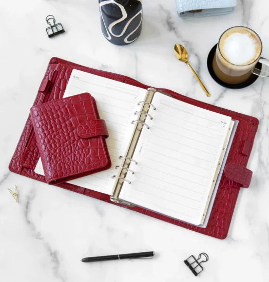 ORGANISEUR CLASSIC CROC - A5 21cm