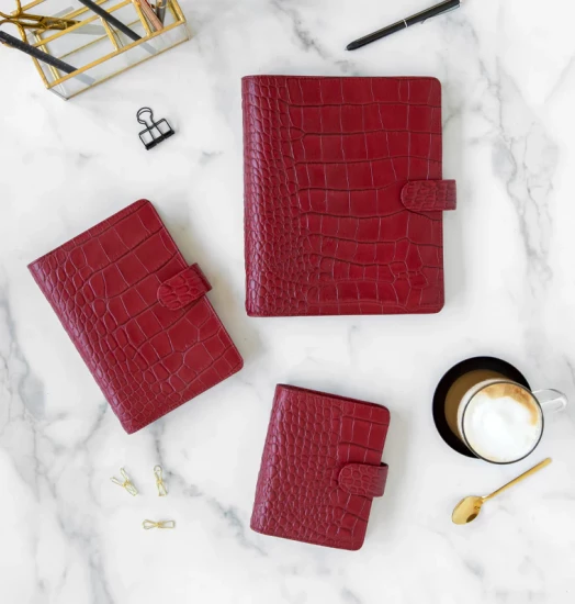 ORGANISEUR CLASSIC CROC - A5 21cm