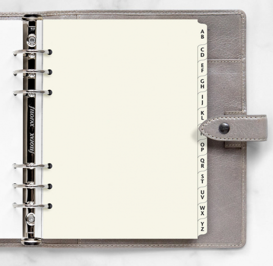 INDEX ALPHABÉTIQUE CRÈME - A5 21cm