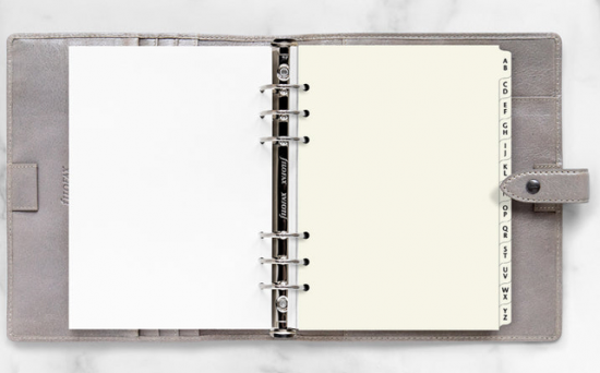INDEX ALPHABÉTIQUE CRÈME - A5 21cm