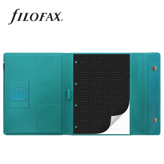 SAFFIANO CONFÉRENCIER A4 BLEU AQUA