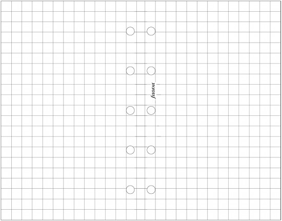 FEUILLES QUADRILLÉES BLANC MINI - 10cm