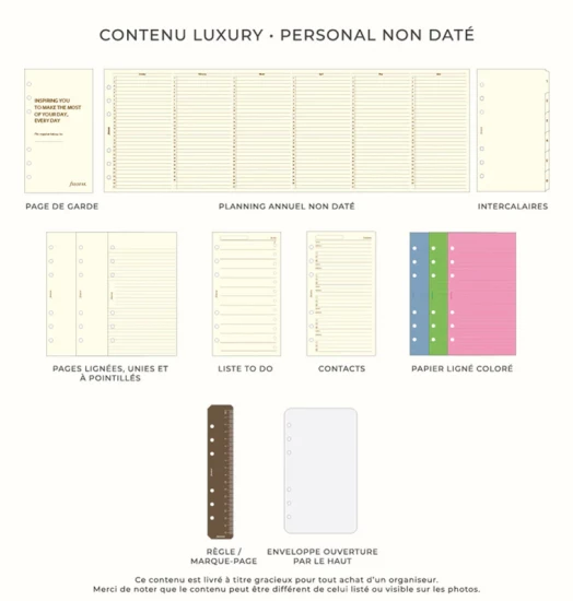 ORGANISEUR CLASSIC CROC - PERSONAL 17cm