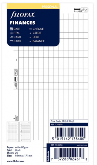 FINANCES - PERSONAL 17cm