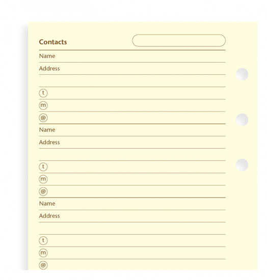 CONTACTS COTON - PERSONAL 17cm