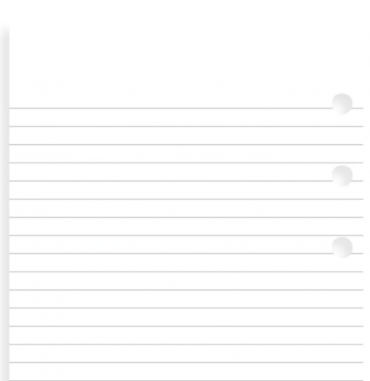 BLOC NOTES FEUILLES LIGNEES - PERSONAL 17cm