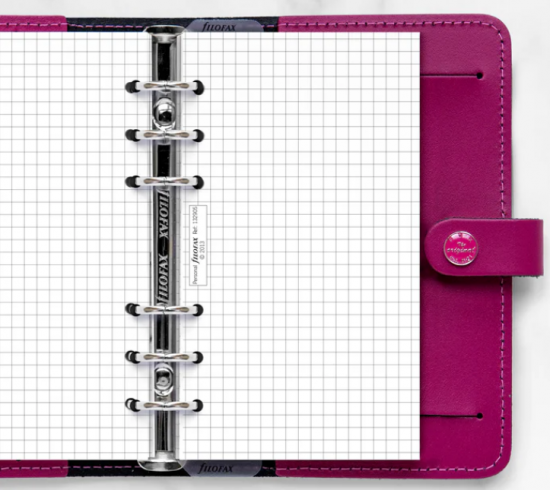 FEUILLES QUADRILLEES - PERSONAL 17cm