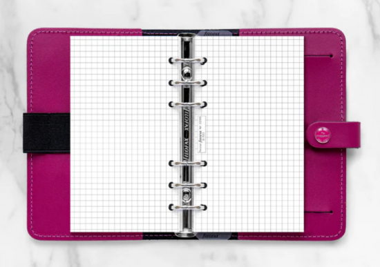 FEUILLES QUADRILLEES - PERSONAL 17cm