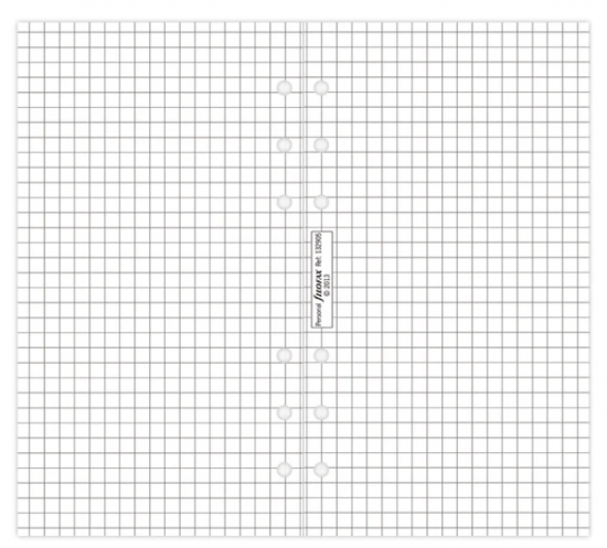 FEUILLES QUADRILLEES - PERSONAL 17cm