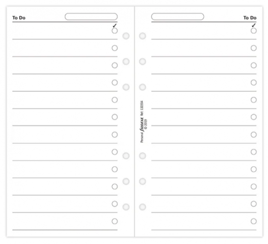 TO-DO LIST BLANC - PERSONAL 17cm