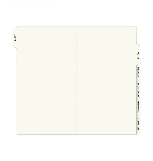 INDEX SUJETS ANGLAIS - PERSONAL 17cm