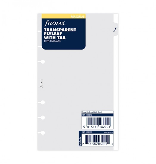 FEUILLE DE PROTECTION TRANSPARENT - PERSONAL 17cm