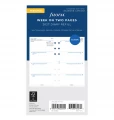 RECHARGE ORGANISEUR SEMAINE SUR 2 PAGES HORIZONTAL SANS HEURES - MULTILINGUE - PERSONAL 17cm