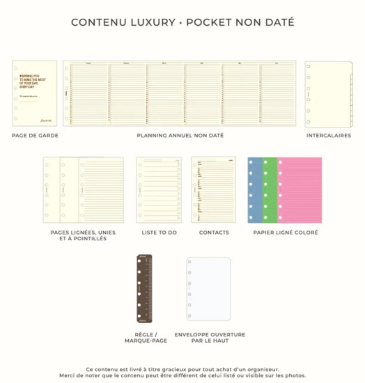 ORGANISEUR CLASSIC CROC - POCKET 12cm