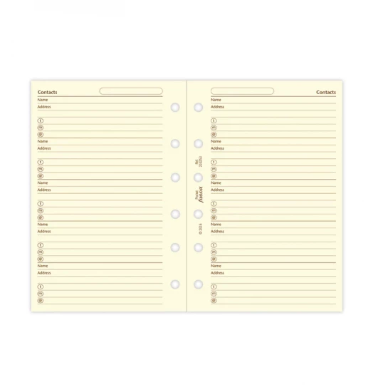 CONTACTS CREME - POCKET 12cm