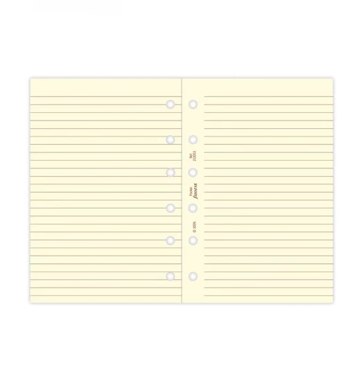 FEUILLES LIGNEES CREME - POCKET 12cm