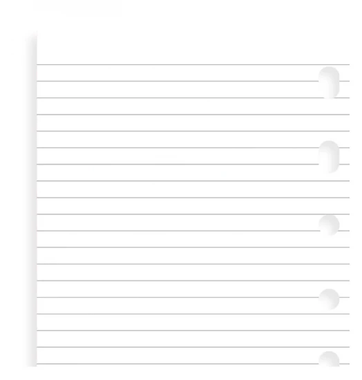 BLOC FEUILLES LIGNEES - POCKET 12cm