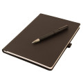 2000 ÉDITION LIMITÉE CARNET + PLUME FINE MARRON BROSSÉ