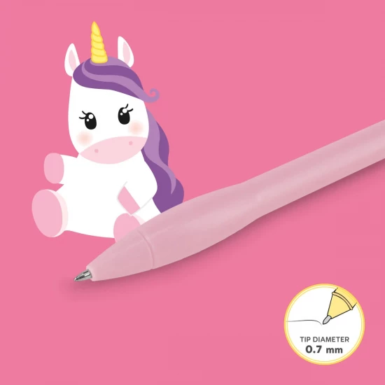 STYLO BILLE LUMINEUX LICORNE - WRITING IS MAGIC