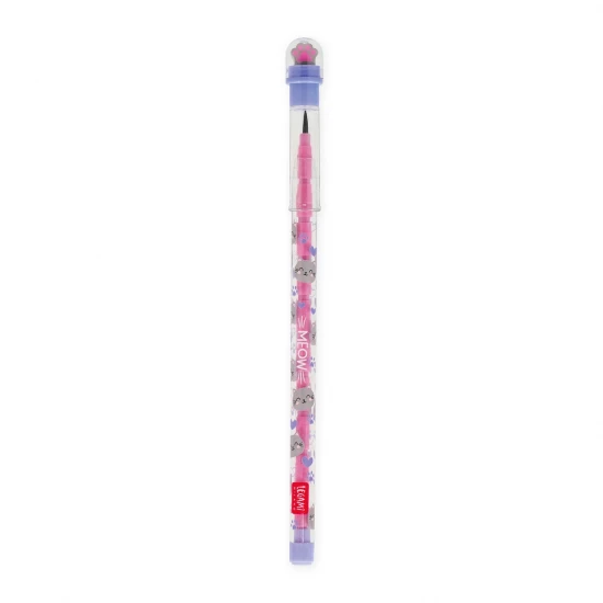 CRAYON EMPILABLE AVEC GOMME CHAT