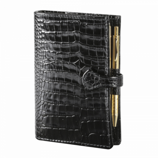 SK12 AGENDA VEAU CROCO SAVANNAH AVEC PATTE