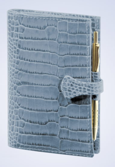 SK12 AGENDA VEAU CROCO SAVANNAH AVEC PATTE