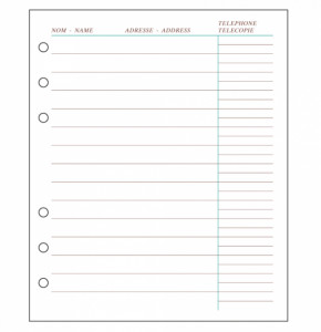 Accessoires d’organisation pour agenda