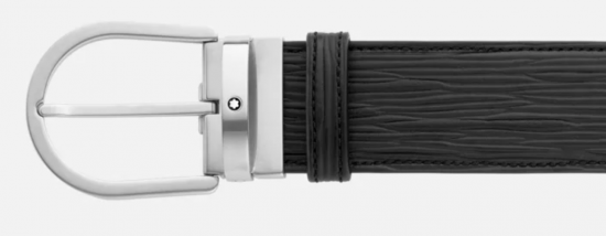 CEINTURE 40mm MEISTERSTÜCK 4810 RÉVERSIBLE SARTORIAL GRIS BOUCLE FER À CHEVAL
