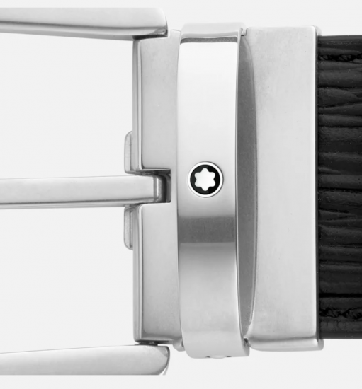 CEINTURE 40mm MEISTERSTÜCK 4810 RÉVERSIBLE SARTORIAL GRIS BOUCLE FER À CHEVAL