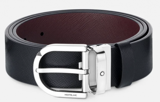 SARTORIAL CEINTURE RÉVERSIBLE NOIR / BORDEAUX