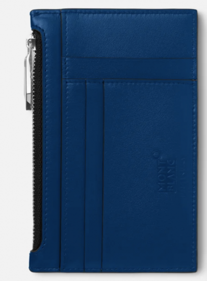 MEISTERSTUCK PORTE-CARTES BLEU AVEC POCHE ZIPÉE 8CC