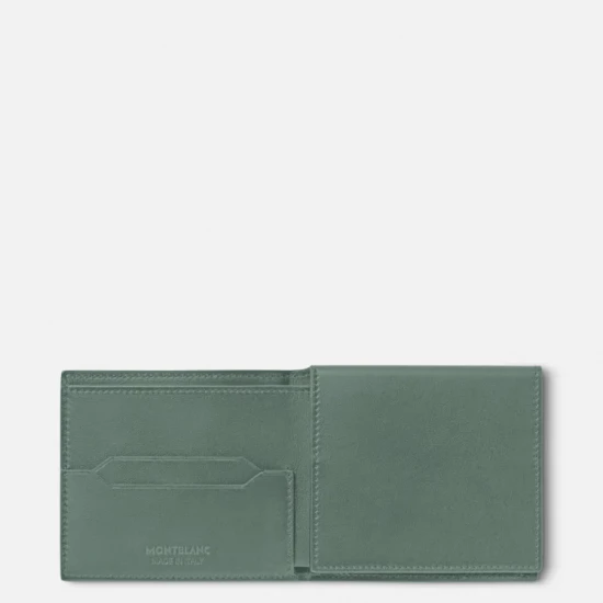 MEISTERSTÜCK SÉLECTION SOFT VERT CLAY PORTE-CARTES FIN À TROIS VOLETS 4cc