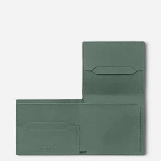 MEISTERSTÜCK SÉLECTION SOFT VERT CLAY PORTE-CARTES FIN À TROIS VOLETS 4cc